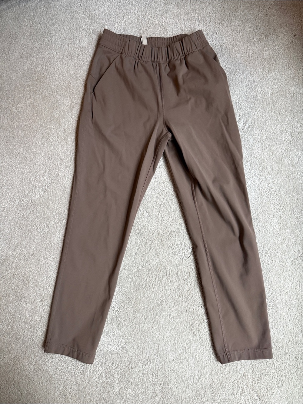 Babaton Women's Taupe Slim Elastic-Waist Joggers